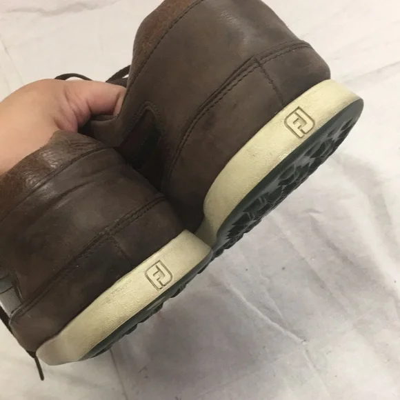 12 Brown Casual Shoe FJ Foot Joy Countour - Picture 5 of 8